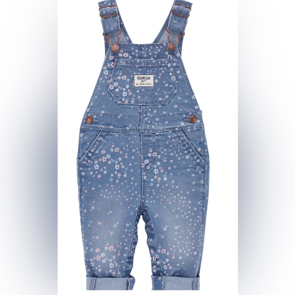 Baby Daisy Print Classic Overalls